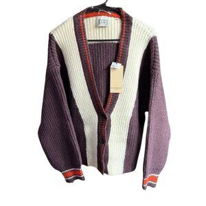 Scotch And Soda Men's Color block Cardigan Retro Varsity XL Preppy Prep